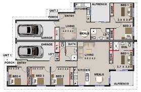 Cottage House Plans Duplex Floor Plans