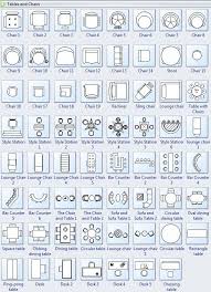 Table Chair Symbols Meanings Edrawmax