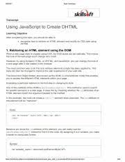 using javascript to create dhtml pdf