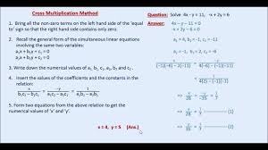 Solve Simultan Math Methods