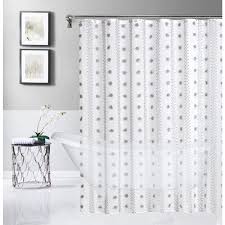 3d Linen Look Fabric Shower Curtain