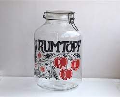 Glass Pickle Jar Rumtopf