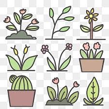 Cute Set Png Picture Cute Plant Icons