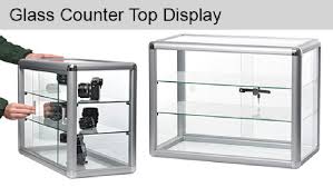 Glass Counter Top Display Locking W