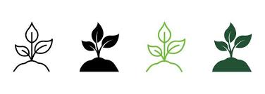 Eco Ground Plant Icon Outline Style