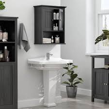 Black Bathroom Wall Cabinet