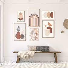 Boho Wall Art Set Of 6 Prints Modern