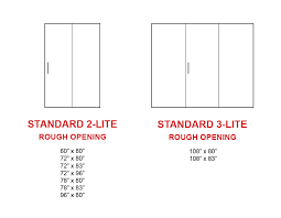 Hawthorne Patio Doors Standard Sizes