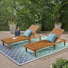 Wood Outdoor Chaise Lounges