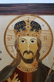 Christ Wood Mosaic Icon