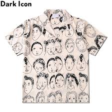 Dark Icon Full Printed Hawaiian Shirt