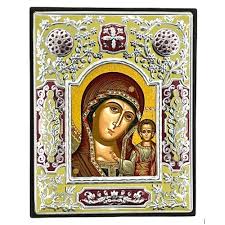 Virgin Mary Of Kazan Silk Screen Icon