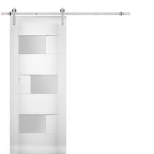 White Finished Mdf Sliding Door