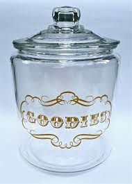 Extra Large Lidded Clear Glass Canister