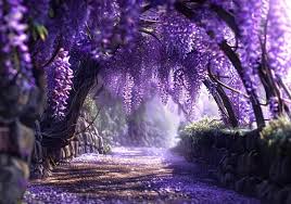 Ai Generated Wisteria Garden A