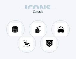 Canada Glyph Icon Pack 5 Icon Design