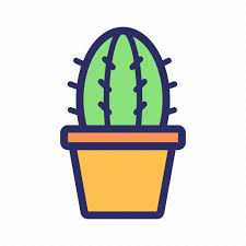 Cactus Nature Plant Pot Icon