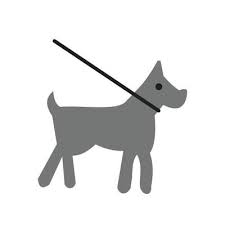 Dog On Leash Icon Vector Art Icons