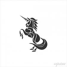 Unicorn Icon Isolated On White
