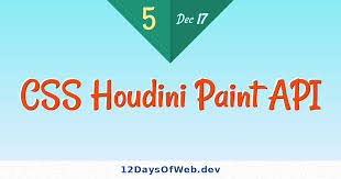 css houdini paint api 12 days of web