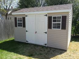 8x12 Vinyl Shed With Fiberglass Doors