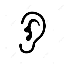 Ear Icon On White Background Vector