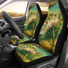 Bass Fish And Bait Car Seat Covers
