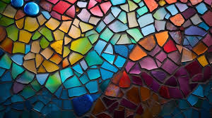 A Colorful Stained Glass Window With