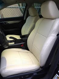 Clazzio Leather Seat Covers Ivory