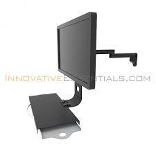 Lcd Wall Mount With Keyboard Tray