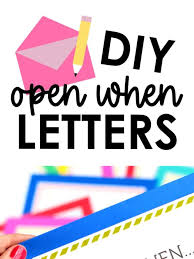 Creative Easy Open When Letter Ideas