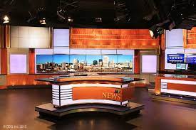 Ctv Tv Anchor Desk Tv Set Design Tv