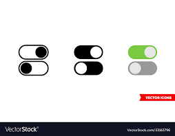 Types Color Black And White Vector Image