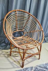 Rattan Lounge Chair Bamboo Garden Chair