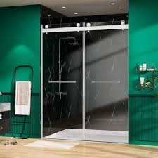 H Glass Shower Door Frameless Bypass