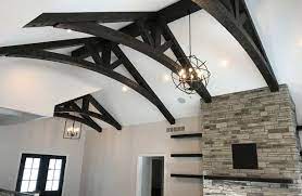 custom wood beam installation bluffton