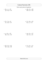 B Math Worksheet Algebra Worksheets