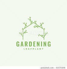 Vines Leaf Gate Gardening Logo Design