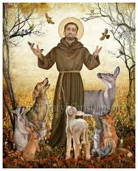 St Francis Of Assisi And Animals