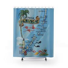 Florida Keys Custom Shower Curtains