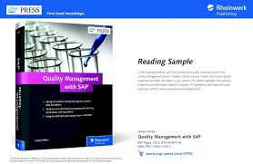 Quality Management With Sap Sap Press