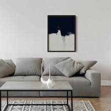 Dark Abstract Art Framed Abstract Wall