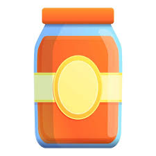 Vector Sauce Glass Jar Icon Cartoon