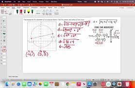 The Endpoints Of A Diameter Of A Circle