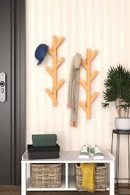 Wooden Wall Coat Rack Tree Branches