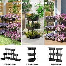 Freestanding Vertical Plant Stand For Gardening And Planting Use 3 Tier