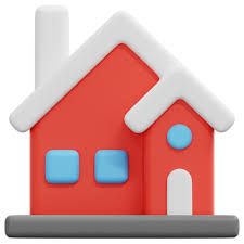 House 3d Render Icon Ilration
