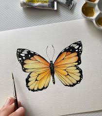 Beautiful Watercolor Erfly Painting