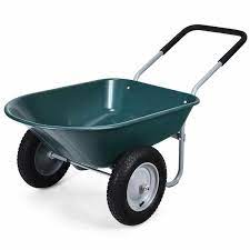 Cu Ft Plastic Garden Cart Wheelbarrow