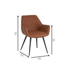 Industrial Dining Chair Cose Cognac